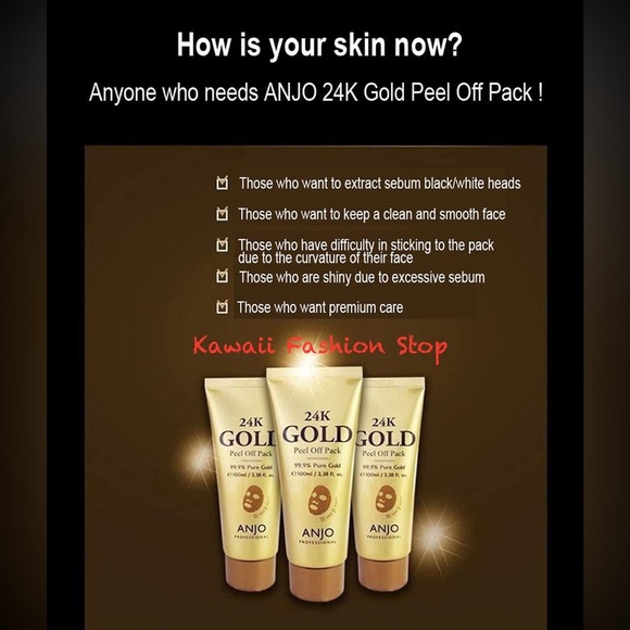 ANJO 24K GOLD PEEL OFF PACK (100ml / 3.38 fl. oz.) - Picture 5 of 5